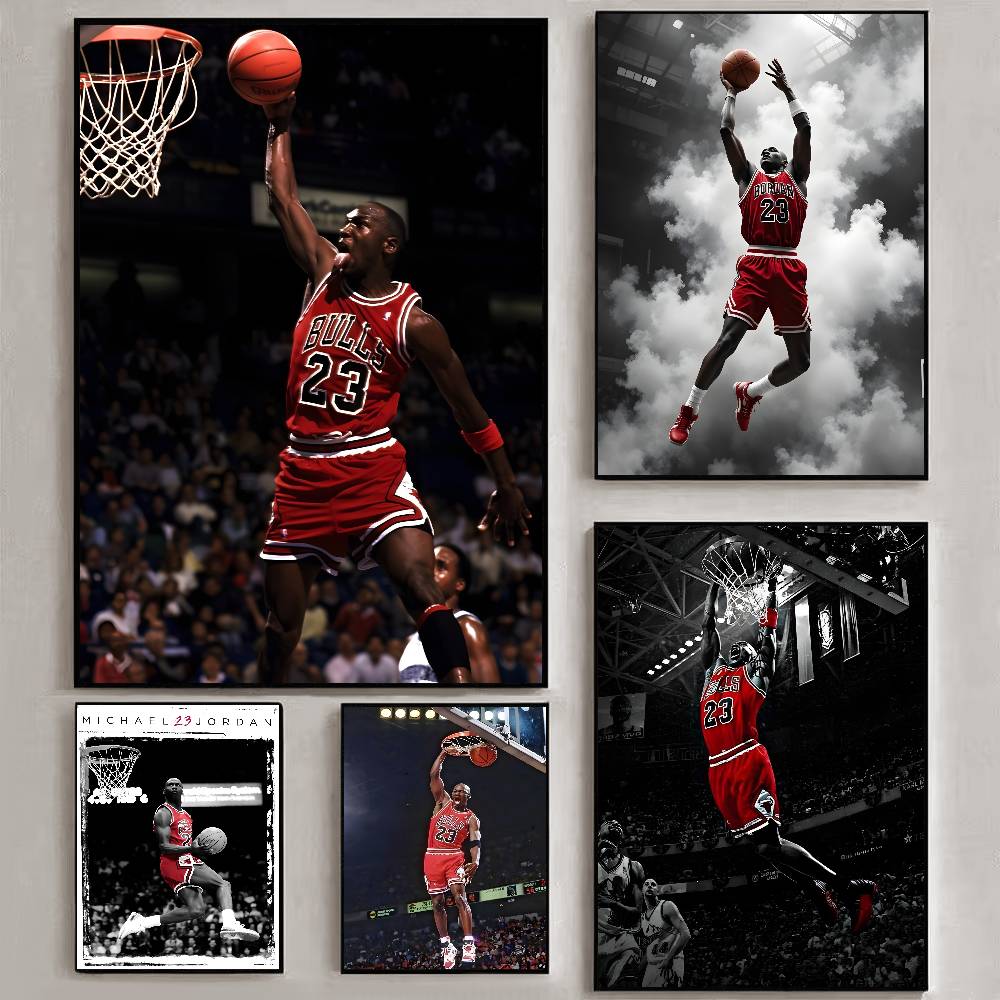 Badminton Zone - Plakat Koszykówka GOAT M-Michael J-Jordan, Grafika