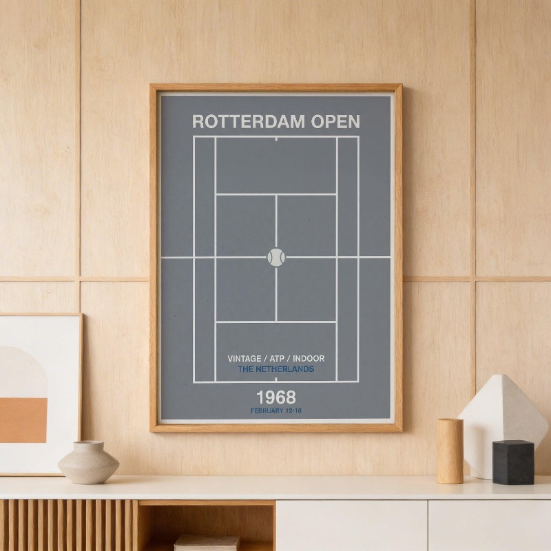 Vintage'owe tenisowe i koszyka – Badminton Poster recenzja i cena