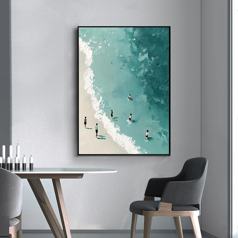 Minimalistyczny Plażowy Dzień  – Badminton Poster recenzja i cena