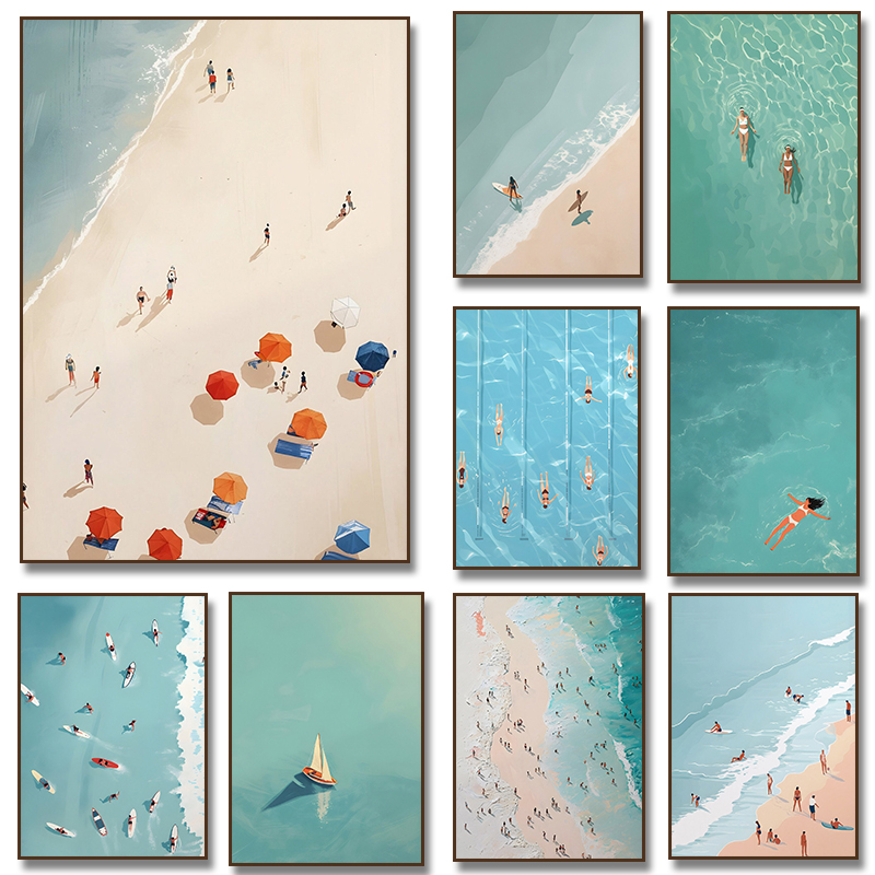 Summer Girl Swimming Pool Part – Badminton Poster recenzja i cena