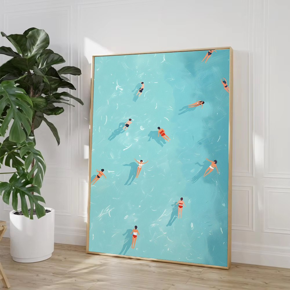 Summer Girl Swimming Pool Part – Badminton Poster recenzja i cena