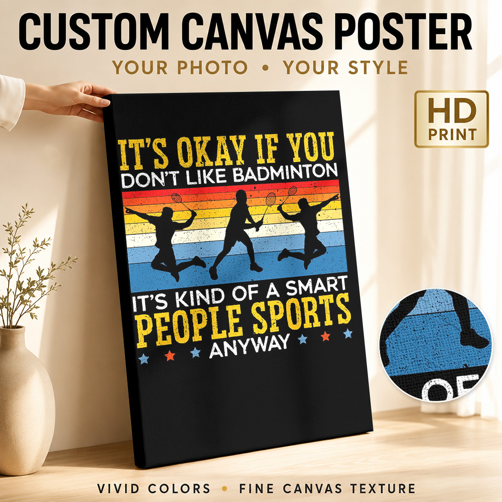 Plakat na płótnie z graczem ba – Badminton Poster recenzja i cena