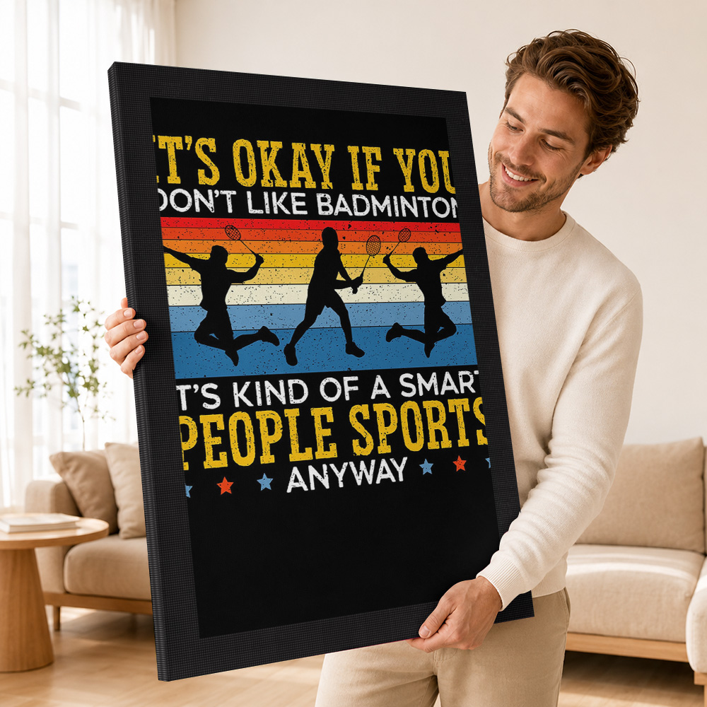 Plakat na płótnie z graczem ba – Badminton Poster recenzja i cena