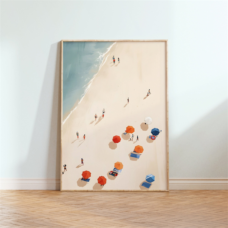 Nordic Summer Girl Swimming Po – Badminton Poster recenzja i cena
