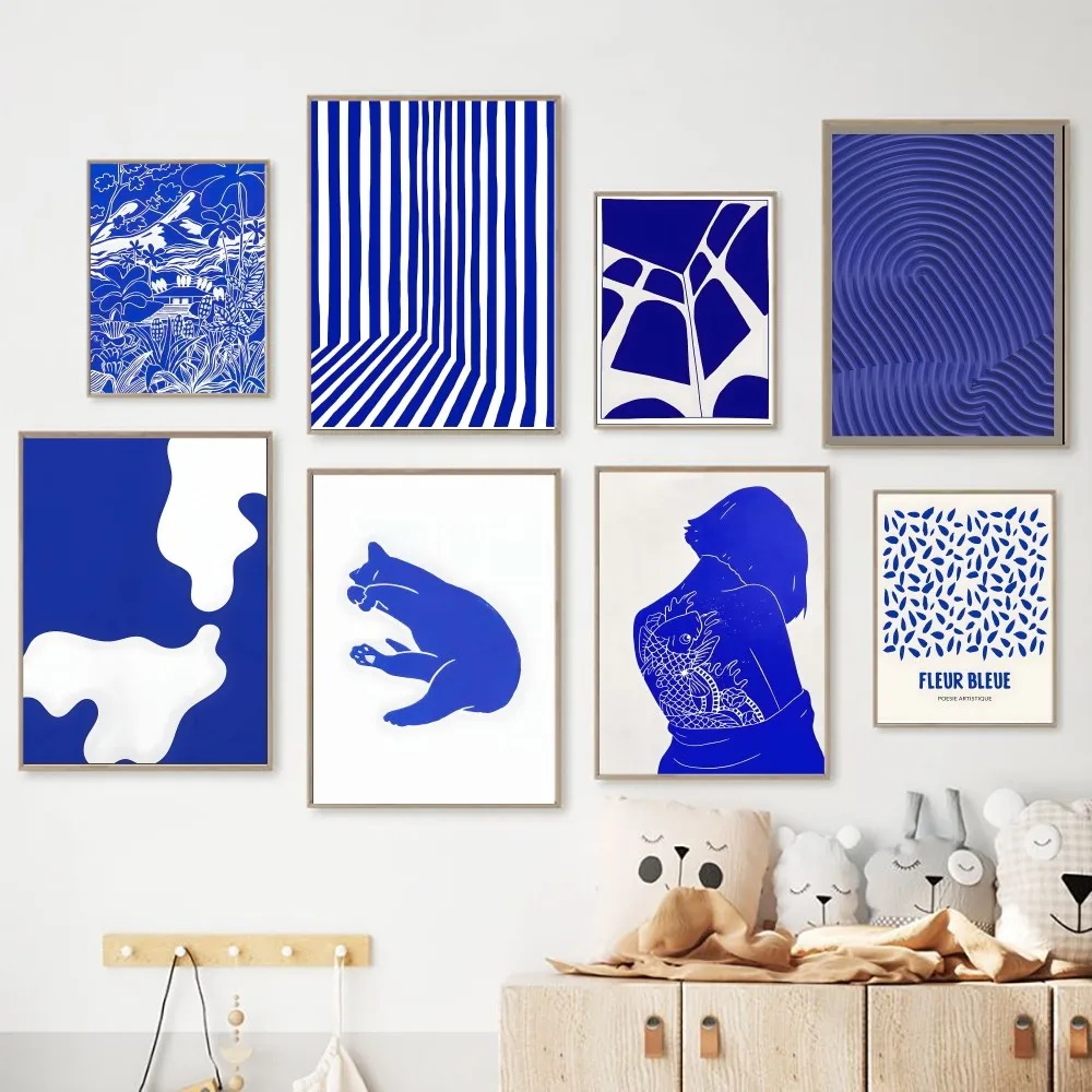 Abstrakcyjny Klein Niebieski P – Badminton Poster recenzja i cena